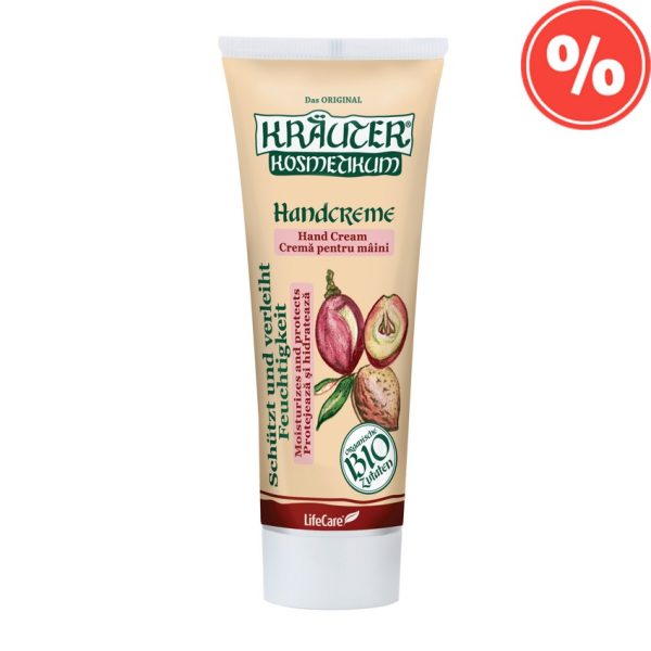 Crema de maini hidratanta, cu ulei din sambure de struguri si migdale BIO