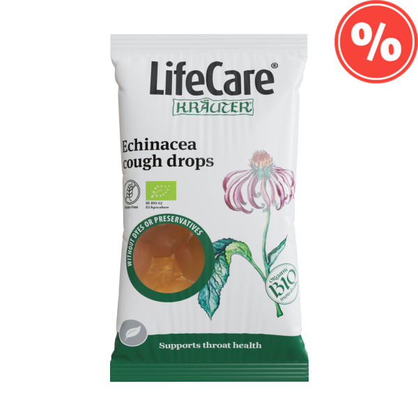 Bomboane pentru tuse, cu echinacea BIO, Life Care®